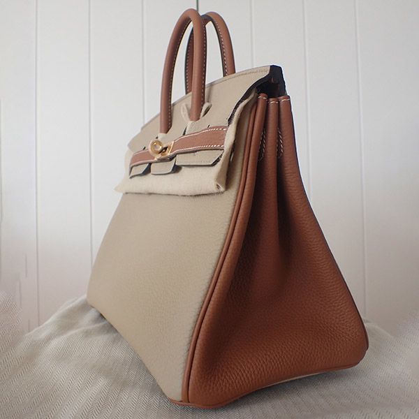 エルメス バーキン25 コピー ハンドバッグ トレンチ/ゴールド